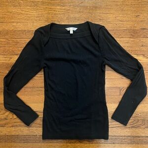 Banana Republic Elegant Black Knit Top
